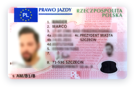 Beispielbild EU-Führerschein Dokumentation